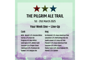 Counting Down To The Start of the 2025 Pilgrim Ale Trail ~ Beginning this Saturday!