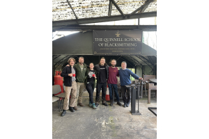 Pilgrim Team Enjoy a 1 Day Blacksmithing Experience at The Quinnell School of Blacksmithing