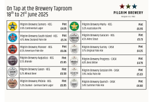 This Week's Taproom Line-Up - 18th to 21st June 2025