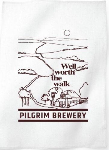 Pilgrim Brewery Branded Tea Towel