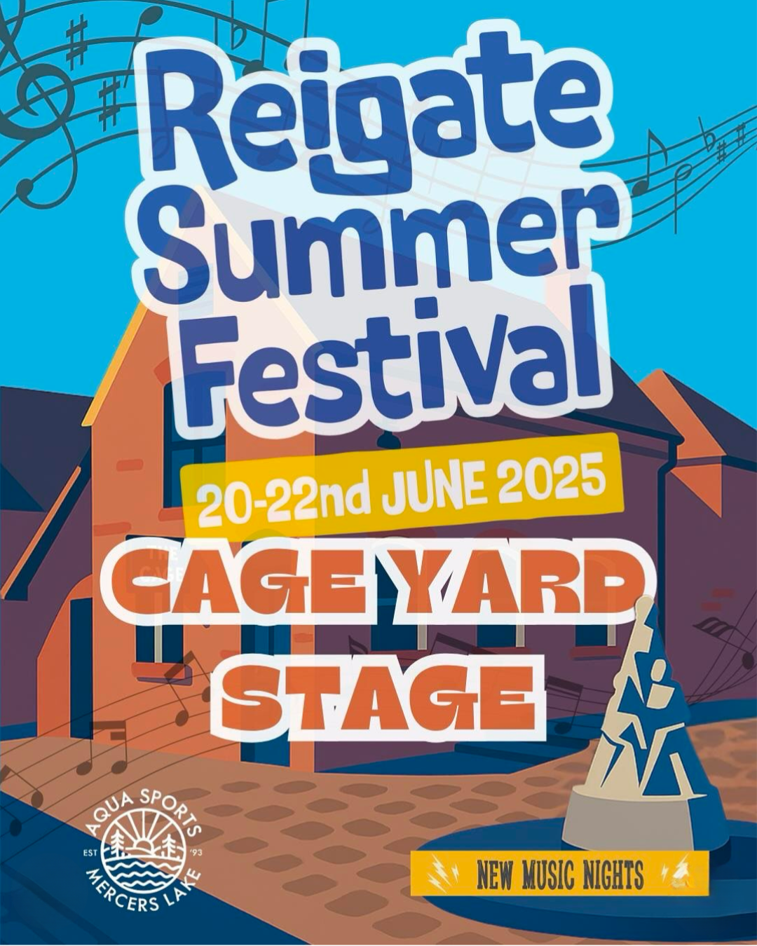 The Cage Yard Stage at This Year's Reigate Summer Festival